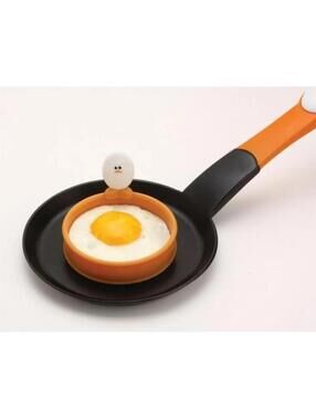 Joie Round Egg Ring Eggy Silicone Fry Pan Orange (3 5/8" D) W50600 MSC Breakfast